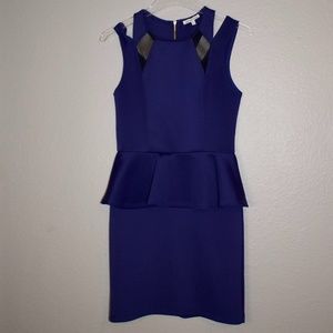 Charlotte Russe Peplum Dress with Zippered Back